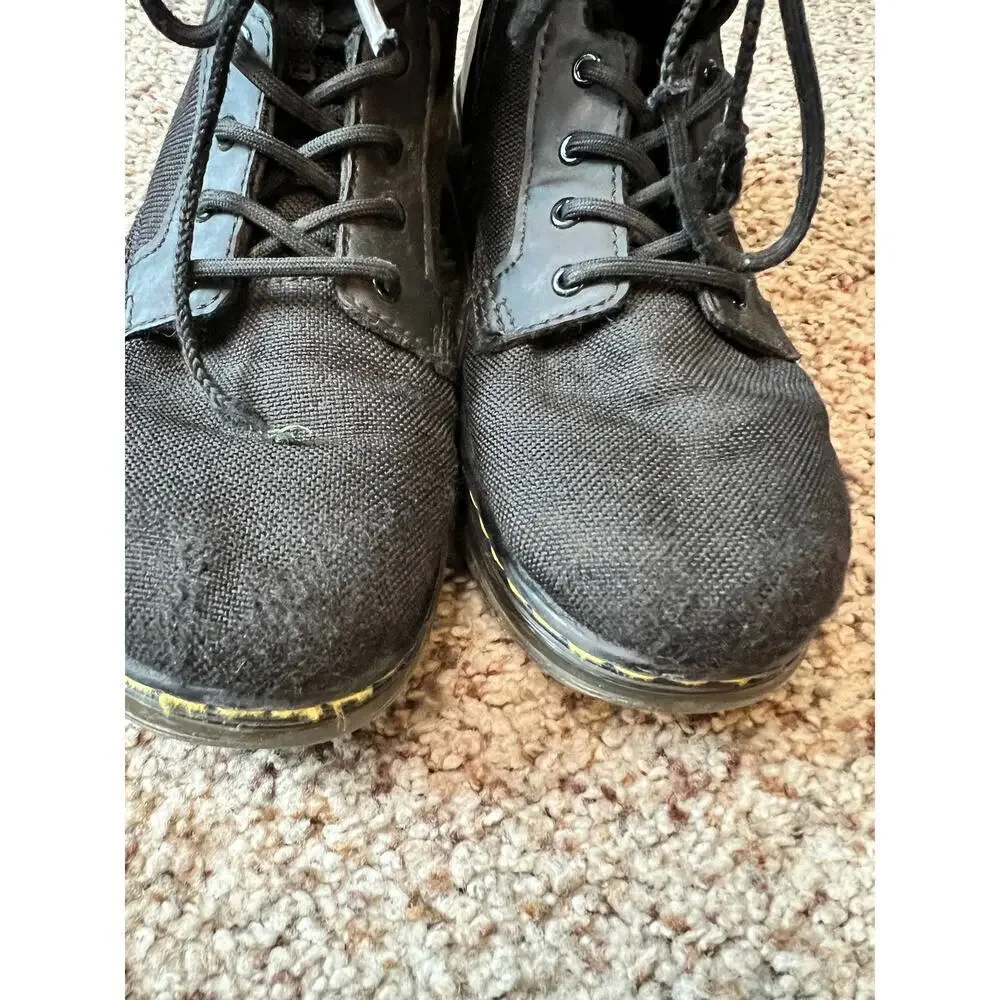 Dr. Martens Junior Combs Extra Tough Poly Casual Boots, Canvas, Size 4, Black